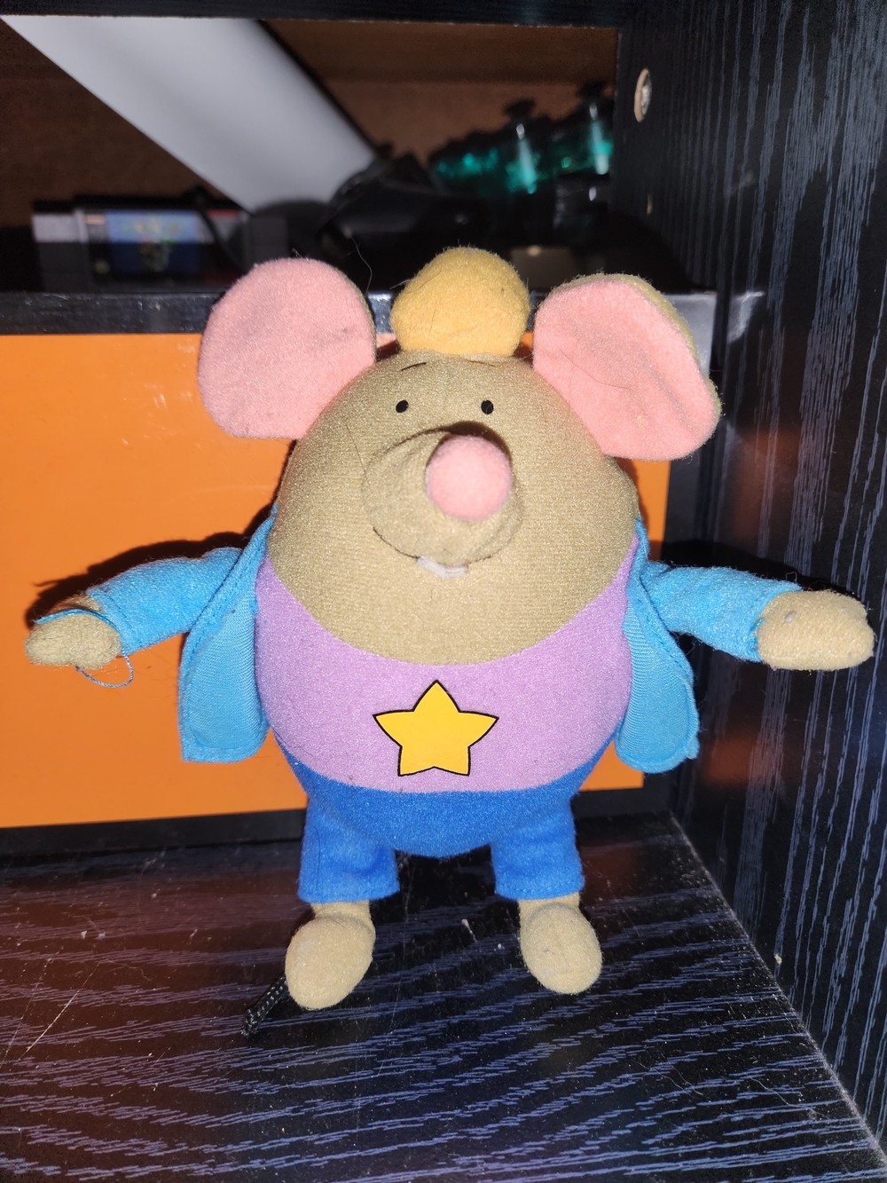 Plush Mouse Character with Star Shirt - Colorful Kids Toy